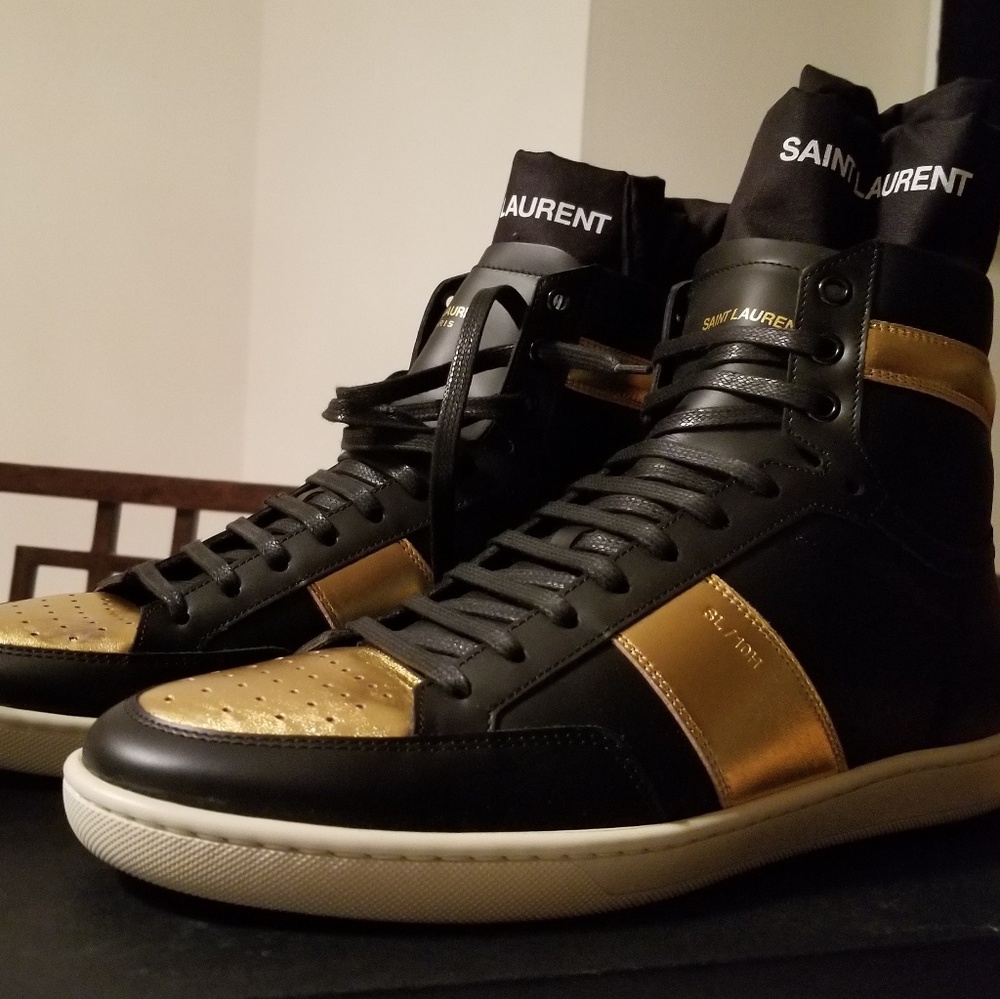Yves saint Laurent high top sneakers sz 8.5